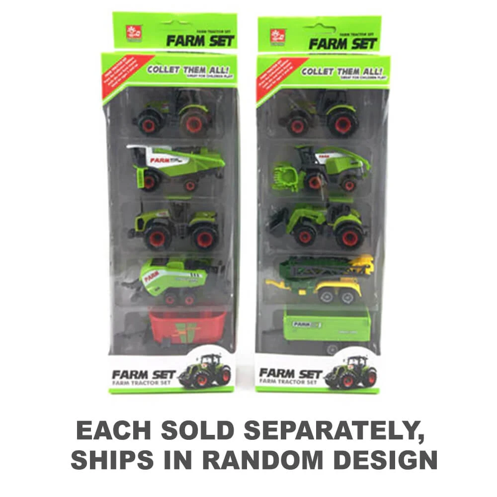 5pce Diecast Farm Vehicle Set 1 5pce Diecast Farm Vehicle Set