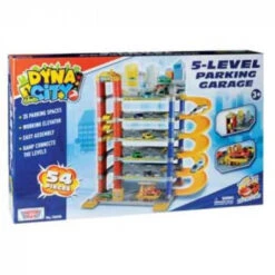 5 Level City Parking Garage With 5 Diecast Cars