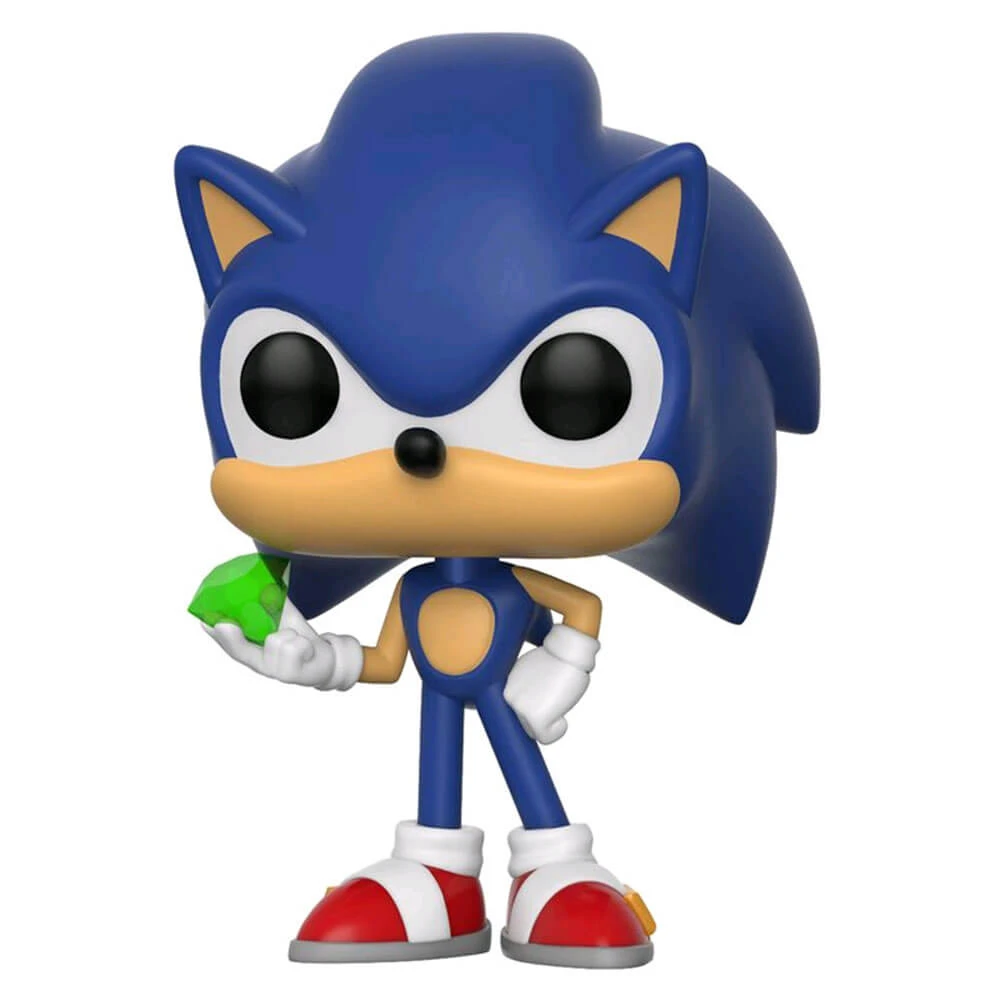 Sonic The Hedgehog Sonic With Emerald Pop! Vinyl 1 Sonic The Hedgehog Sonic With Emerald Pop! Vinyl