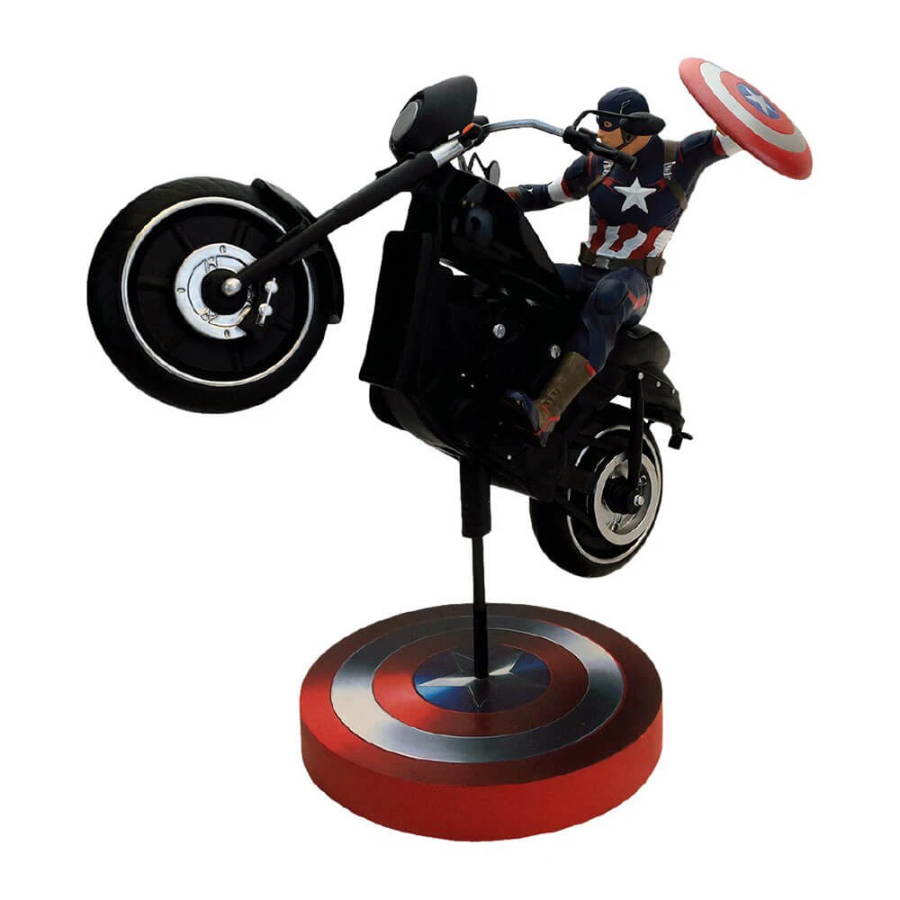 Avengers 2 Captain America Rides Premium Motion Statue 1 Avengers 2 Captain America Rides Premium Motion Statue