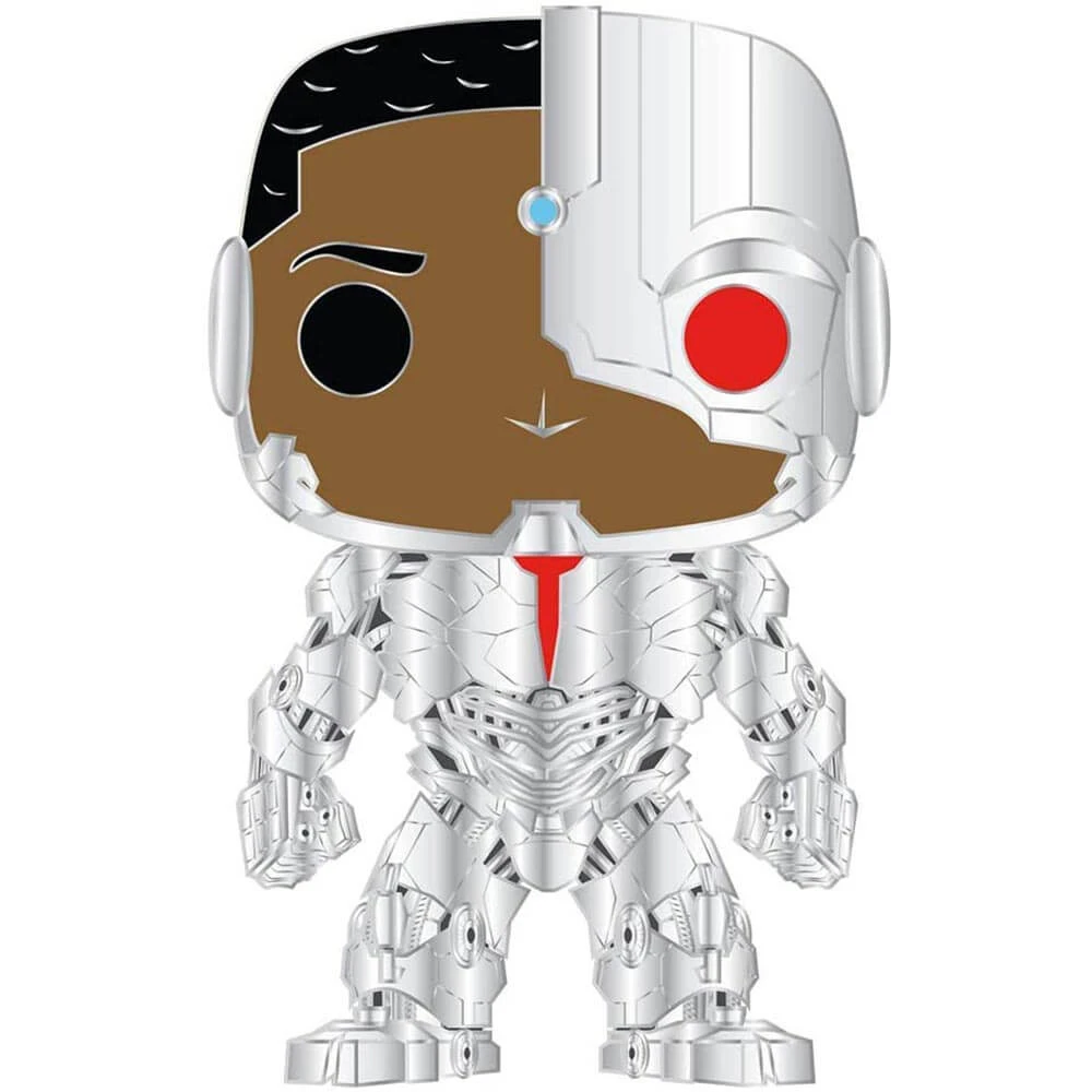 Cyborg Cyborg 4" Pop! Enamel Pin 1 Cyborg Cyborg 4" Pop! Enamel Pin