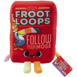 Kelloggs Froot Loops Cereal Box Pop! Plush