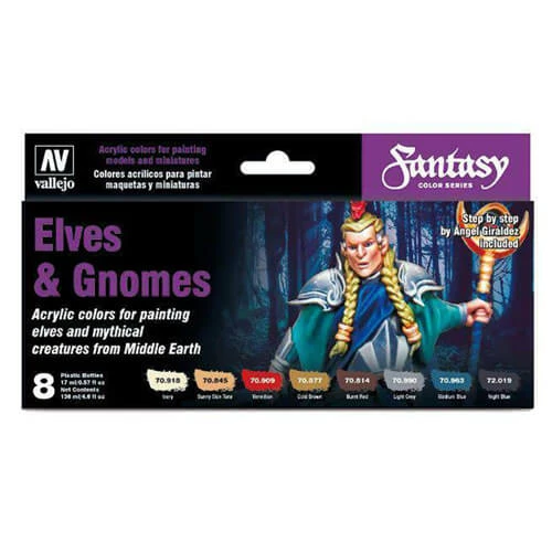 Vallejo Fantasy Color Series Elves & Gnomes Set Of 8 3 Vallejo Fantasy Color Series Elves & Gnomes Set Of 8 - Image 3