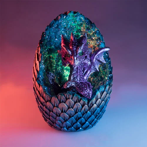 Purple Baby Dragon In Crystal Egg 3 Purple Baby Dragon In Crystal Egg - Image 3