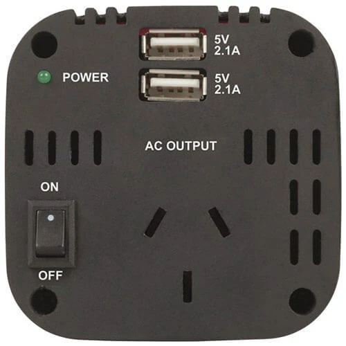 150W Cup-Holder Inverter W/ Dual USB Charging 3 150W Cup-Holder Inverter W/ Dual USB Charging - Image 3