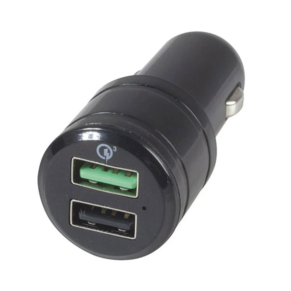 5.4A Dual USB Car Charger W/ Qualcomm Quick Charge 3.0 1 5.4A Dual USB Car Charger W/ Qualcomm Quick Charge 3.0