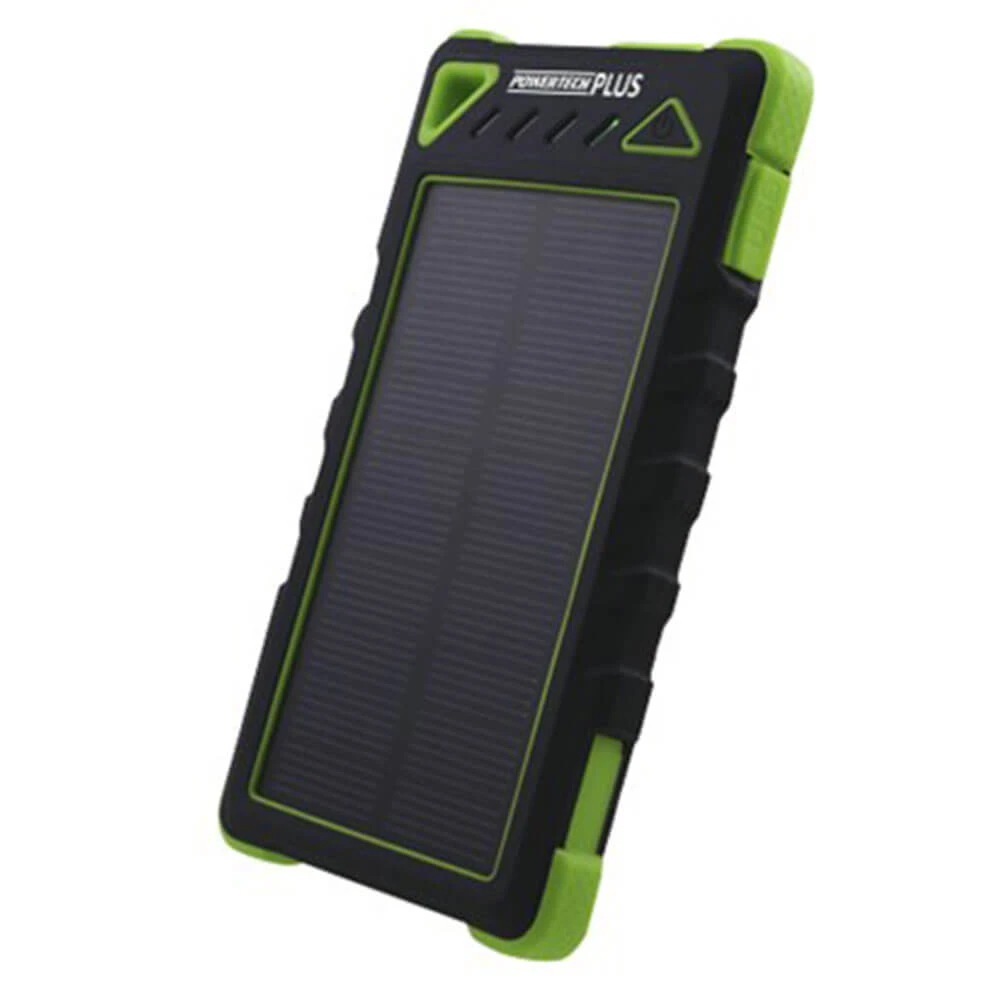 8000mAh Weatherproof Power Bank W/ Solar Recharging 1 8000mAh Weatherproof Power Bank W/ Solar Recharging