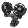 Dual 100mm 12V Fans W/ Clamp Mount