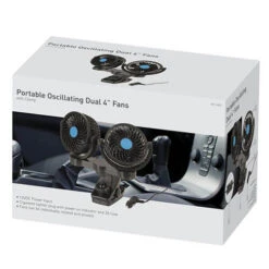 Dual 100mm 12V Fans W/ Clamp Mount -Latestbuy tb1d1101 500c