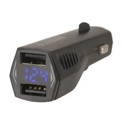 Dual USB 4.8A Smart IC Car Charger W/ LCD Voltage Display
