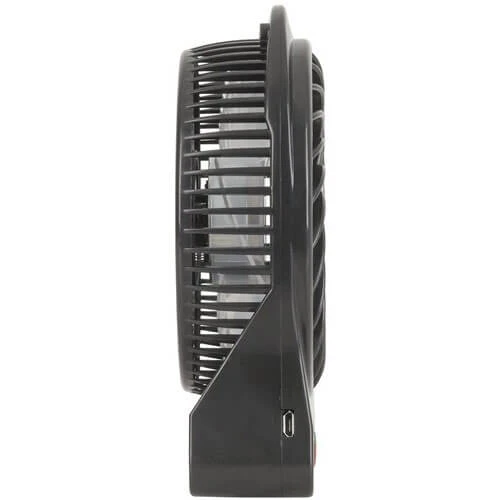 Mini USB Rechargeable Fan W/ LED Light (Black) 3 Mini USB Rechargeable Fan W/ LED Light (Black) - Image 3