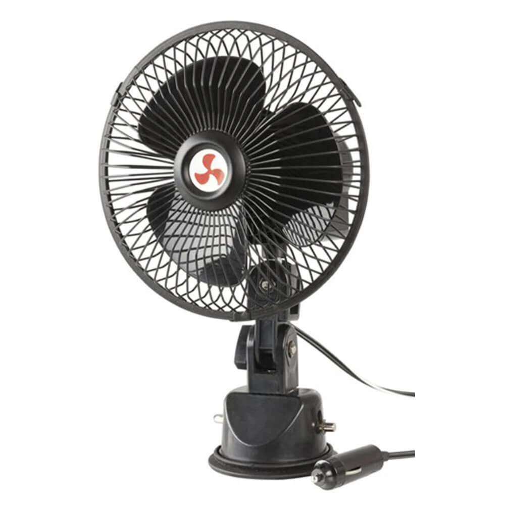 12VDC Oscillating Fan W/ Suction Mount Bracket 1 12VDC Oscillating Fan W/ Suction Mount Bracket