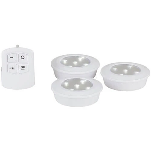 Remote Controlled LED Puck Light Triple Pack 2 Remote Controlled LED Puck Light Triple Pack - Image 2
