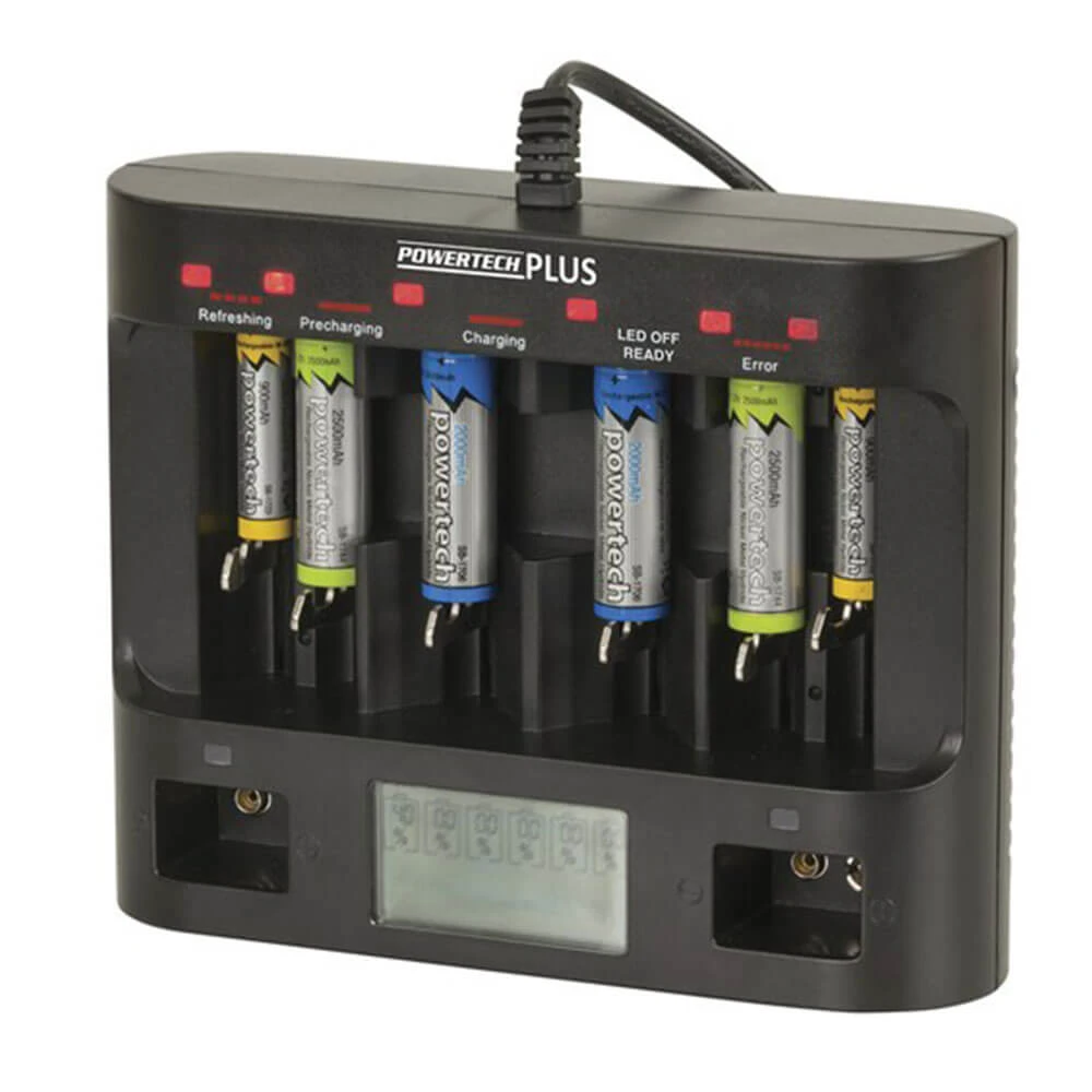 Universal Fast Charger W/ LCD & USB Outlet (Ni-MH Or Ni-Cd) 1 Universal Fast Charger W/ LCD & USB Outlet (Ni-MH Or Ni-Cd)