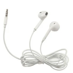 3.5mm Stereo Earphones W/ Microphone/Volume Control (White)