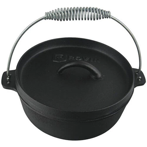 Cast Iron Camp Oven 2 Quart 1.9L Dutch Oven (2Qt 230x100mm) 2 Cast Iron Camp Oven 2 Quart 1.9L Dutch Oven (2Qt 230x100mm) - Image 2