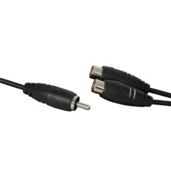 Single RCA Plug To 2 RCA Socket Audio Lead (30cm Splitter)