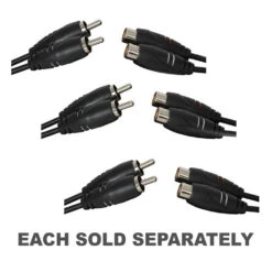2 X RCA Plugs To 2 X RCA Sockets Audio Cable