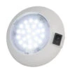 Dome Type LED Light And Switch (115mm White And Red)
