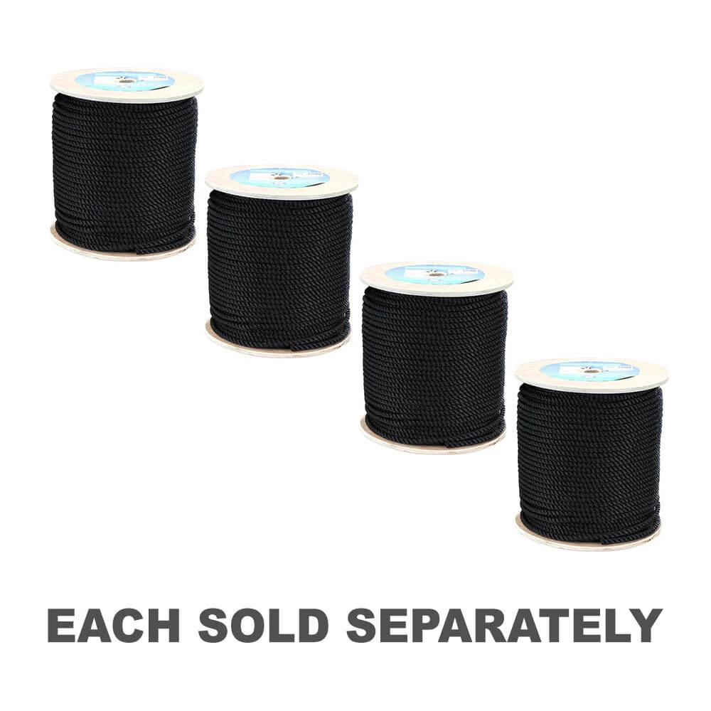 Polyester Black Rope 100m Roll 1 Polyester Black Rope 100m Roll