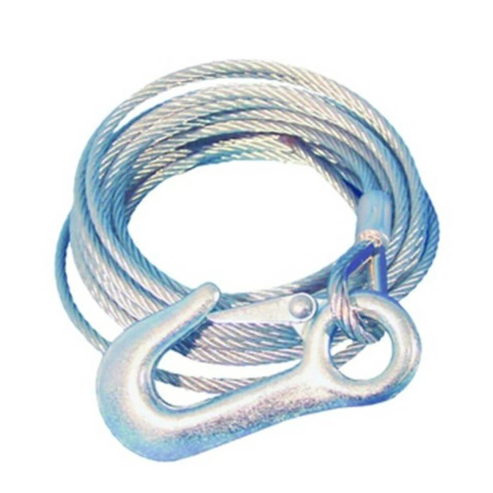 Steel Winch Cable With Snaphook (4mm X 6m) 1 Steel Winch Cable With Snaphook (4mm X 6m)