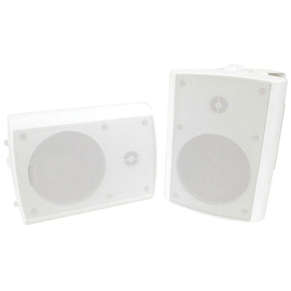 6.5" Indoor Outdoor 2way Adjustable Speaker W/ Mount (White) 1 6.5" Indoor Outdoor 2way Adjustable Speaker W/ Mount (White)
