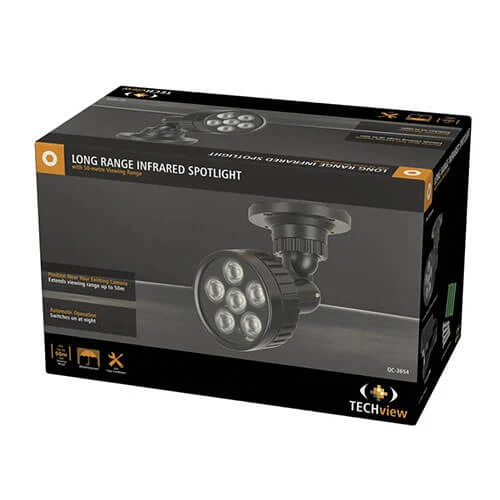 6 LED Long Range Infrared Spotlight (IR 50m 12VDC) 3 6 LED Long Range Infrared Spotlight (IR 50m 12VDC) - Image 3