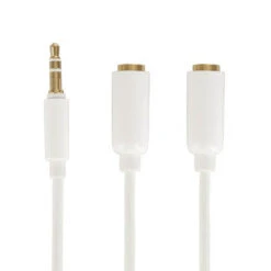 3.5mm Aud Jack To 2 X 3.5 Ster Skt Aud Cabl Splitter (0.2m)