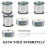 Standard Silver White Rope 100m Roll