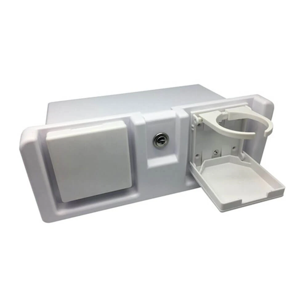 White Glove Box With Drink Holders 1 White Glove Box With Drink Holders