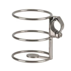 25mm Stainless Steel Fixed Rail Mount Drink Holder