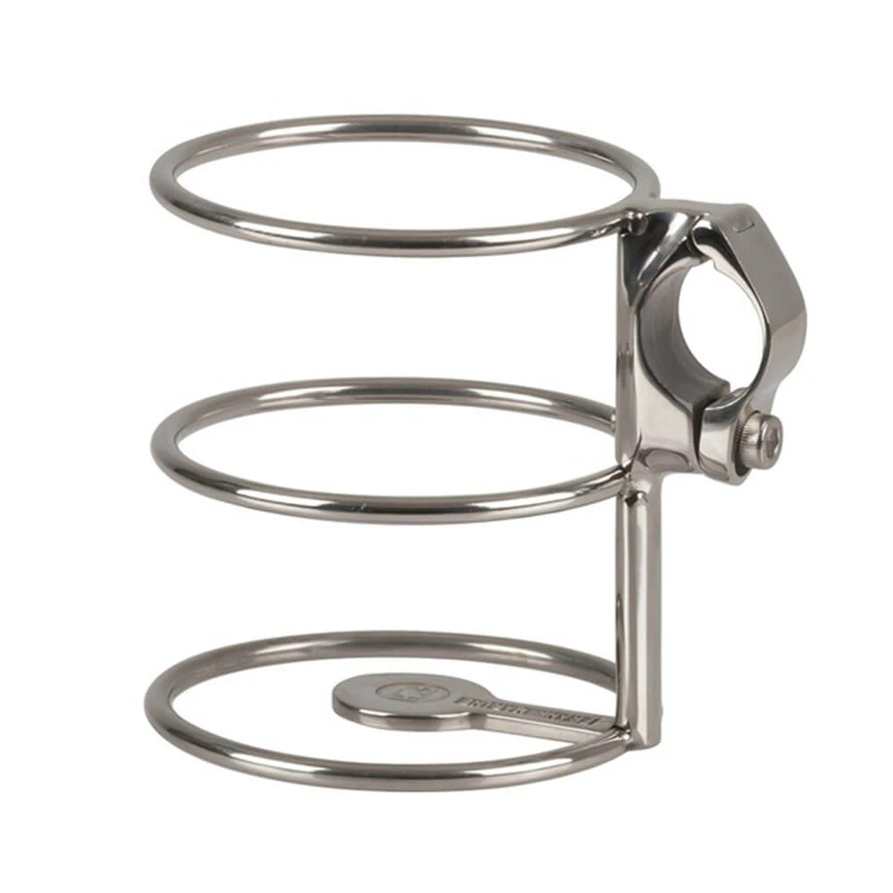 25mm Stainless Steel Fixed Rail Mount Drink Holder 1 25mm Stainless Steel Fixed Rail Mount Drink Holder