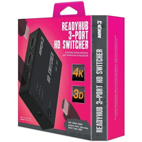 Armor3 3 Port HD Switcher For HD Game Consoles & Devices 2 Armor3 3 Port HD Switcher For HD Game Consoles & Devices - Image 2