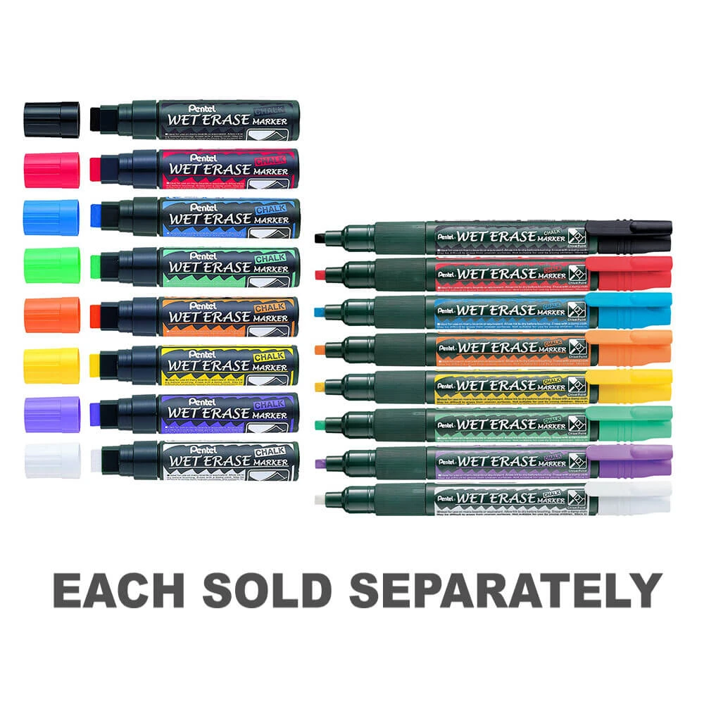 Pentel Liquid Chalk Wet Erase Marker Assorted 12pk 1 Pentel Liquid Chalk Wet Erase Marker Assorted 12pk