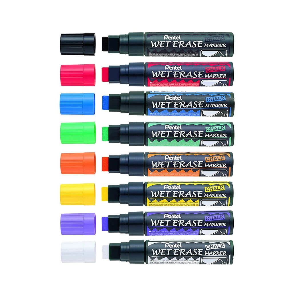 Pentel Liquid Chalk Wet Erase Marker Assorted 12pk 5 Pentel Liquid Chalk Wet Erase Marker Assorted 12pk - Image 5