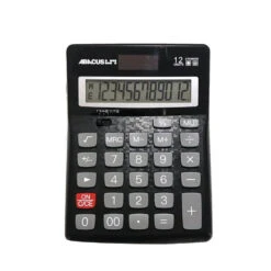 Abacus 12 Digit Desktop Dual Power Calculator