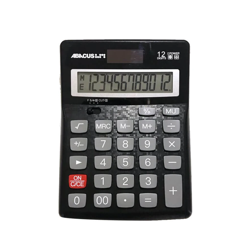 Abacus 12 Digit Desktop Dual Power Calculator 1 Abacus 12 Digit Desktop Dual Power Calculator