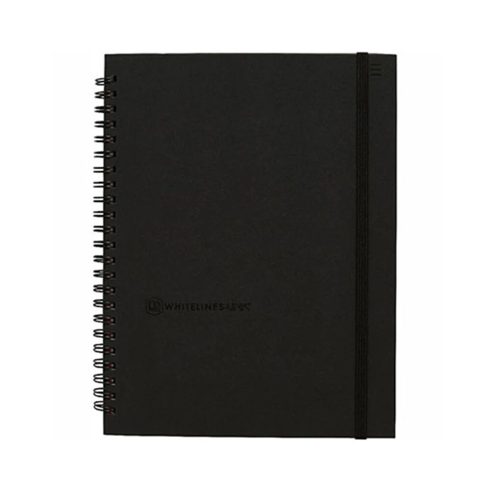 Whitelines Spiral Notebook A5 Black 160 Page 4 Whitelines Spiral Notebook A5 Black 160 Page - Image 4
