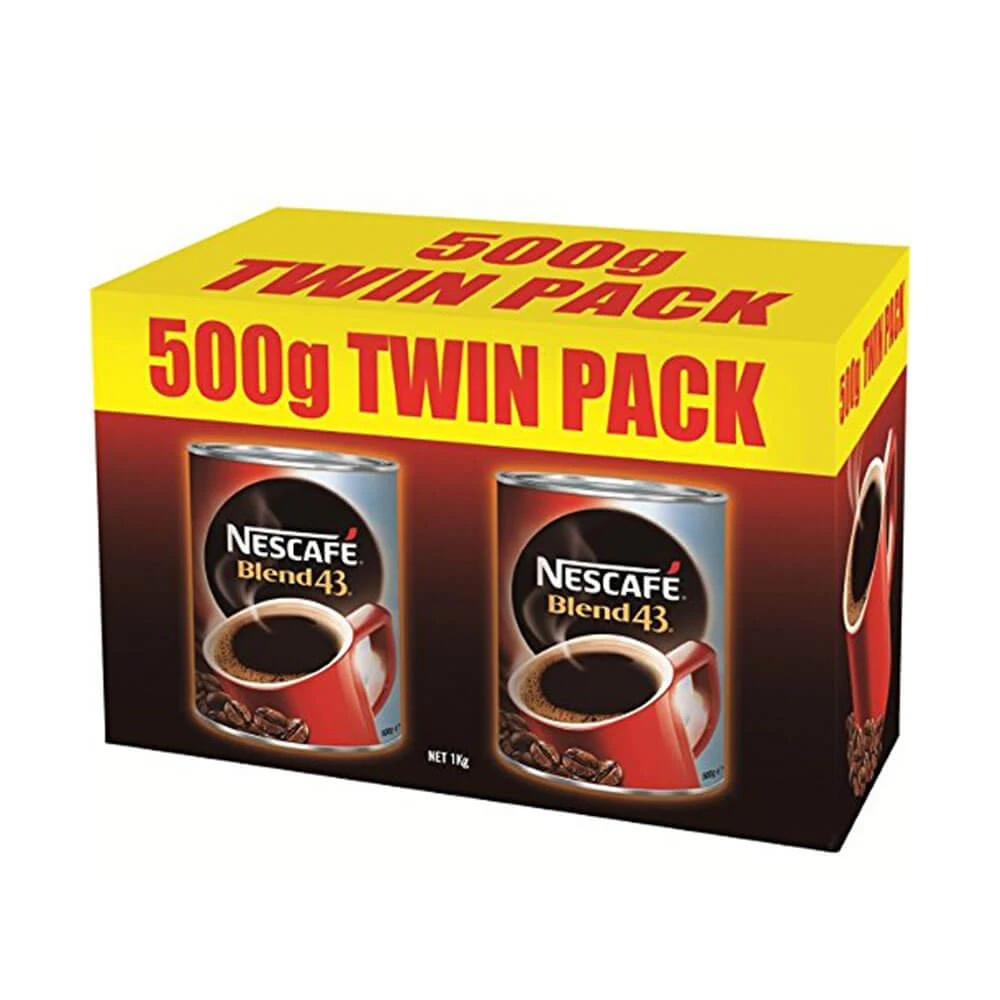 Nestle Nescafe Blend Coffee Can 500g Twin Pack 1 Nestle Nescafe Blend Coffee Can 500g Twin Pack