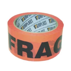 Sellotape Fragile Packaging Tape Roll Fluro Orange 48mmx66m