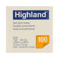 Highland Stick On Notes Yellow 12pk -Latestbuy ws1owhg00 500c