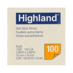Highland Stick On Notes Yellow 12pk -Latestbuy ws1owhg01 1000a