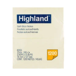 Highland Stick On Notes Yellow 12pk -Latestbuy ws1owhg02 1000a
