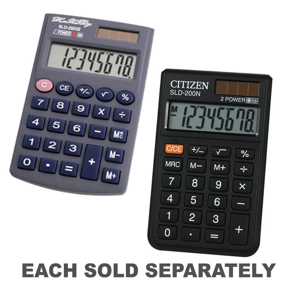 Citizen 8 Digit Pcket Calculator 1 Citizen 8 Digit Pcket Calculator