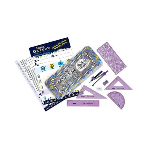 Helix Oxford Splash International Math Set (9pcs) 2 Helix Oxford Splash International Math Set (9pcs) - Image 2