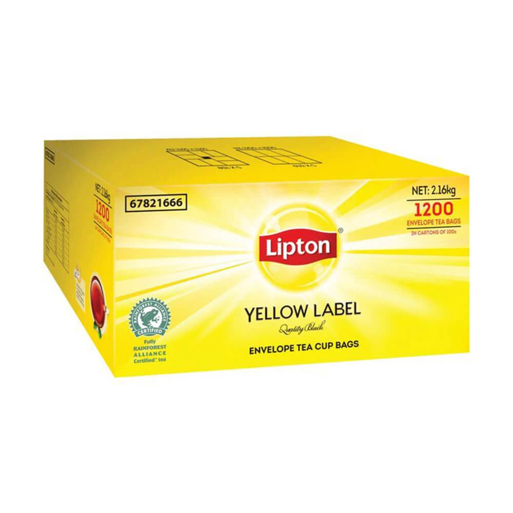 Lipton Yellow Label Black Envelope Tea Cup Bags (1200pcs) 1 Lipton Yellow Label Black Envelope Tea Cup Bags (1200pcs)